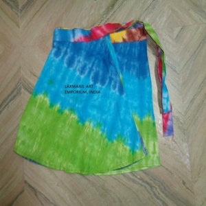 Nuevas faldas redondas envolventes de tamaño mediano para mujer de algodón multicolor Tie Dye proveedor mayorista de India - Product Image 5