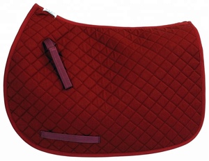 Tapis de selle matelassé en coton respirant et absorbant les chocs, pour contact étroit, toutes les couleurs disponibles - Product Image 3