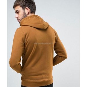 Sudadera con Capucha Kalan Brown para Hombre, con Cierre, Estilo Urbano, Logotipo Personalizado Bordado, 100% Algodón Tejido, Resistente al Viento, Transpirable, KFH46, a la Moda - Product Image 4