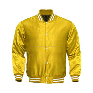 Men's High Quality Varsity Letterman Baseball Bomber Jacket / Satin Jacket - Product Image 6