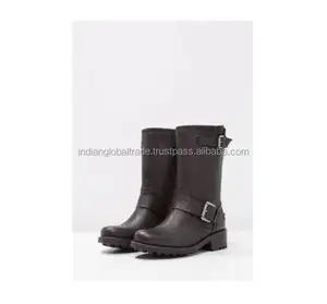 Cowboy Biker Stiefel Schwarze Reitstiefel aus reinem Leder | Reitstiefel | Reitstiefel aus Indien