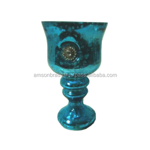 Vase de décoration de fleurs en verre teinté - Product Image 4