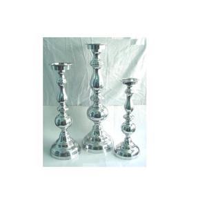 Candelabros de Aluminio de Alta Calidad con Base de Bola Grande y Acabado Pulido Espejo, Decoración para el Hogar, Decoración para Bodas y Fiestas - Product Image 6