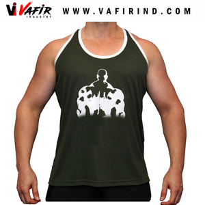 เสื้อกล้ามออกกำลังกายลำลองไซส์ใหญ่พิเศษระบายอากาศได้ดีแห้งเร็วเสื้อสตริงเกอร์ด้านหลังแบบถักลาย - Product Image 1