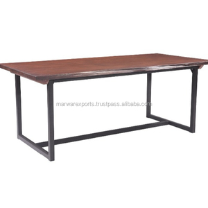 Mesa de comedor antigua de hierro fundido con tamaño personalizado para muebles de comedor del hogar - Product Image 1