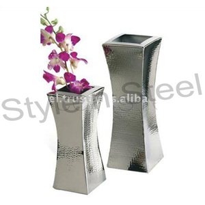 แจกันดอกไม้สเตนเลสสำหรับตกแต่งบ้านกระถางต้นไม้ในร่ม - Product Image 1