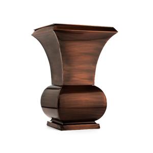 VASE DE FLEUR DÉCORATIF EN MÉTAL DE COULEUR MARRON EN ALUMINIUM/VASE EN MÉTAL VASE ÉLÉGANT FANTAISIE pour DÉCORATION DE MARIAGE et DÉCORATION À LA MAISON - Product Image 1