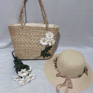 Sac en paille à imprimé léopard pour femmes, petite taille, couleur personnalisée, fabriqué en usine au Vietnam, livraison directe - Product Image 2