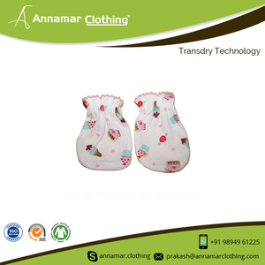 High Quality Customized Comfortable 100% Cotton Baby Mittens - Product Image 2