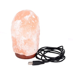 Lámparas de sal de roca del Himalaya Estilo Feng Shui tallado ecológico de Sian Enterprises Auténtica elegancia con iluminación natural - Product Image 1