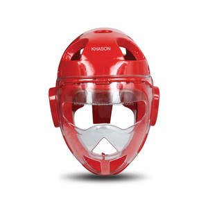 Casque de boxe de haute qualité, durable, avec double visière, en matériau PU ABS, portable, unisexe pour adultes - Product Image 2