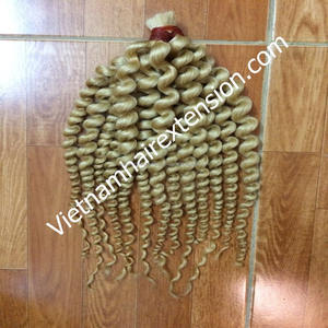 <b>Cheap</b> Vietnamese Curly Weft Virgin Remy Human Hair <b>Extensions</b> Body Wave Style 8"-40" 100g $30/gram - Product Image 2