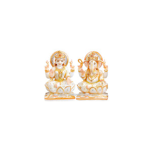 Beautiful God Ganesha Ji Marble Statue - Product Image 1
