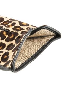 Gants en cuir de ponyskin imprimé animal pour femmes Gants de conduite en peau d'agneau élégants Accessoire de mode audacieux et élégant pour femmes - Product Image 3