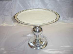 Aluminum Nickel Plated Mother of Pearl Border Fancy <b>Cake</b> <b>Stand</b> Server Premium Design New Arrival 2024 <b>Cake</b> <b>Stand</b> for Home Hotels - Product Image 2