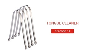 Gran oferta, raspador de lengua de acero inoxidable quirúrgico profesional, herramienta de reducción de aliento de alta calidad, función de limpieza efectiva - Product Image 5