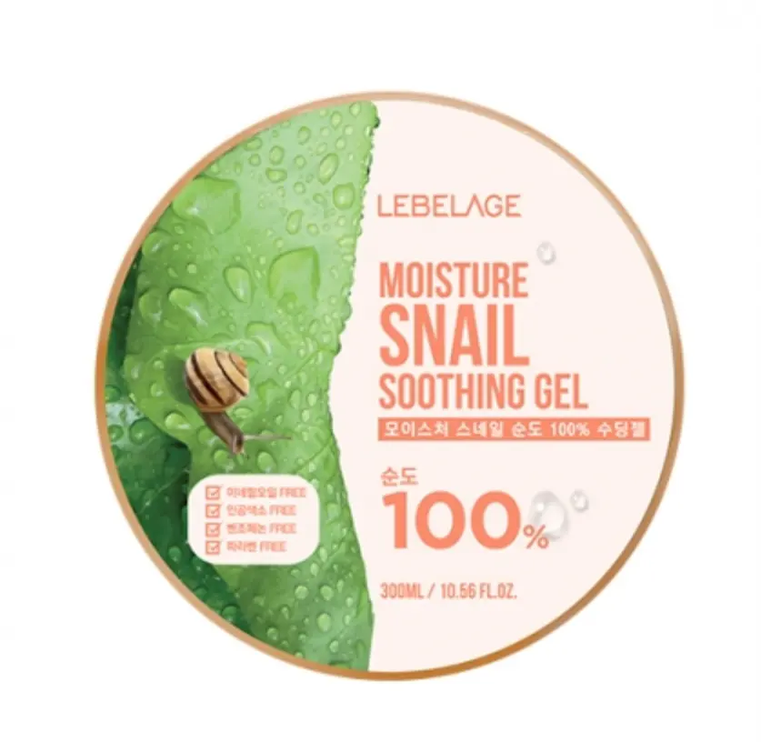LEBELAGE Pureza 100% gel calmante Umidade caracol coreano 2019 hot marca skincare