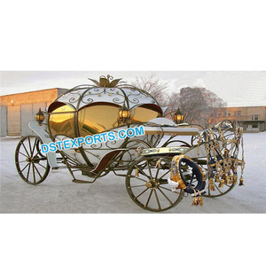 รถซินเดอเรลล่าสำหรับตกแต่งเวที,รถม้าซินเดอเรลล่าพร้อมมงกุฎสำหรับงานแต่งงาน - Product Image 1