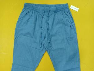 Haut de gamme marque authentique étiquettes femmes Denim automne décontracté régulier cordon plat antistatique pantacourt bangladeshi - Product Image 2