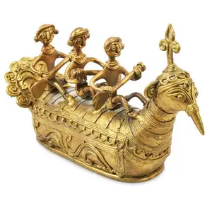 Dhokra Craft Dhokra Art Boat Brass Metal Home Decorative Handicraft Gift Decorative Showpiece Wholesaler In India Delhi