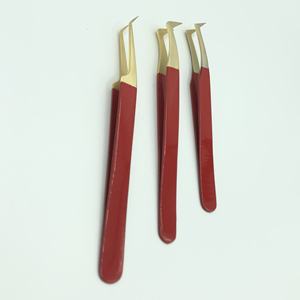 แหนบถอนขนตาปลอมทำจากสเตนเลสอุปกรณ์แต่งคิ้วแบบมืออาชีพทดสอบด้วยมือฉลากส่วนตัวปลายแหลม - Product Image 5