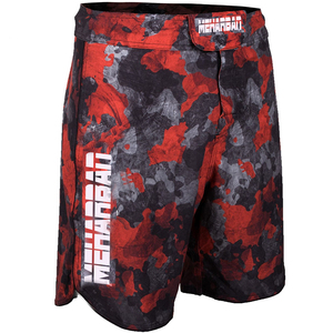 กางเกง MMA สำหรับผู้ชาย สีแดงดำ ลายพราง ระบายความชื้นได้ดี ทรงปกติ ชุดกีฬา - Product Image 2