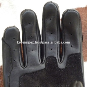 Équipement de moto Matériau cuir Gants de course de moto respirants Noir Imperméable Logo personnalisé Temps extérieur - Product Image 3