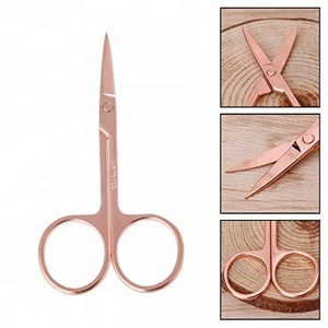 Logotipo personalizado Herramientas de belleza Tijeras de maquillaje para el hogar Tijeras de acero inoxidable Tijeras para cejas - Product Image 4