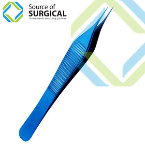 Pinces à épiler Adson, revêtement en titane couleur, fil en alliage de titane de haute précision, micro-pinces de réparation, pinces à épiler pour points noirs - Product Image 1