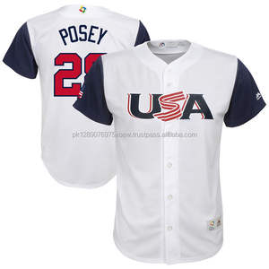Camiseta de béisbol/Temporada de verano en PARAGON APPARELS Jersey de marca, nombre del equipo y número 100% Jersey de béisbol de poliéster para adultos - Product Image 5