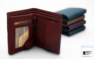 Cartera antirrobo elegante y segura para hombre con forro de algodón y cierre abierto con diseño de logotipo sexy y material de PU - Product Image 5