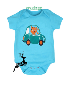 Ropa de Bebé, Mono de Verano Unisex de Manga Corta con Botones a Presión, Tejido de Fibra de Bambú/Spandex Teñido Naturalmente para Recién Nacidos - Product Image 4