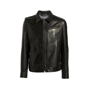Chaqueta Bomber de cuero de talla grande con estilo para hombre más vendido Cierre de cremallera Transpirable El mejor precio para el invierno en diferentes colores - Product Image 1