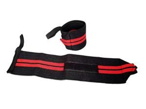 Envoltura de muñeca de algodón para levantamiento de pesas en gimnasio, Logo personalizado, color rojo, para Fitness y culturismo, venta al por mayor - Product Image 4