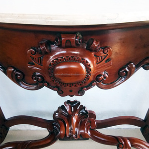 Phong cách cổ điển thanh lịch đá cẩm thạch hàng đầu Giao diện điều khiển bảng gỗ Đồ NỘI THẤT PHÒNG khách-java đồ nội thất bằng gỗ cổ châu Âu kết thúc rắn - Product Image 3