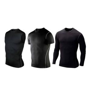 Camiseta de compresión en seco para hombre, ropa deportiva personalizada para fitness - Product Image 1