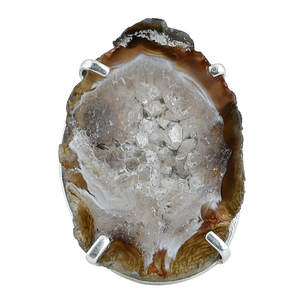 Prong <b>Set</b> Slice Uncut Gemstone 925 <b>Sterling</b> <b>Silver</b> Bohemian Style <b>Ring</b> <b>Silver</b> Plated Fashionable Wedding Party Anniversary Gift - Product Image 1