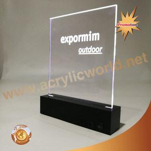 Letrero acrílico con borde led para publicidad, base de acrílico, letras del alfabeto - Product Image 1