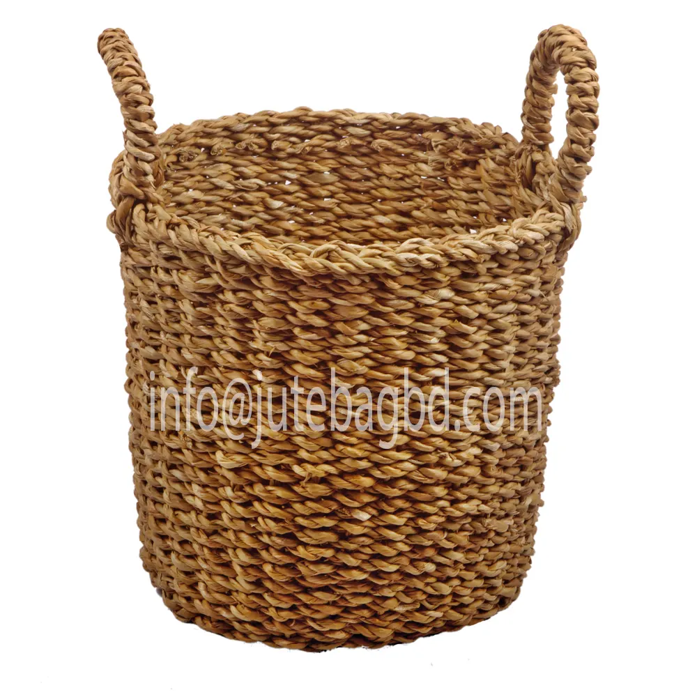 Seagrass Hogla Round laundry Basket/ Laundry Storage Basket/ T-Shirt Storage Bangladesh
