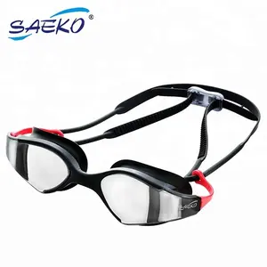 SAEKO gafas دي natacion ISO 18527-3:2020 CE مرآة الترياتلون الكبار نظارات سباحة سيليكون