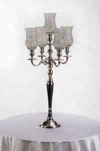 Crystal Metal <b>Candelabra</b> Elegant Wedding Centerpieces - Product Image 3