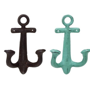 Wall-Mounted Anchor Shape Decorative Metal <b>Hook</b> for Home and Office Clothing Use - Product Image 1