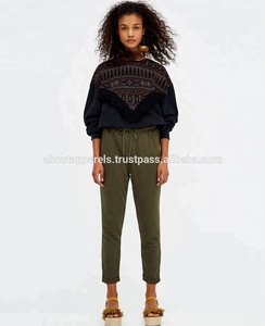 Pantalon de survêtement pour femmes de haute qualité en gros, survêtement en coton respirant bleu N noir pour hommes, conception personnalisée en gros - Product Image 5