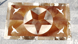 Cowhide Patchwork Rug - Product Image 1