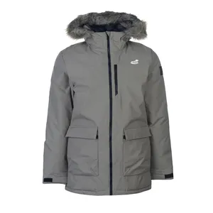 Veste Parka professionnelle pour hommes avec capuche respirante grande taille vêtements d'hiver fermeture à glissière et décoration de boutons - Product Image 1