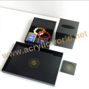 Organizador de vasos de acrílico para hotel personalizado, cajón y bandeja - Product Image 2