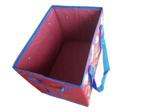 Bolsa de compras no tejida PP de caja plegable de 110gsm con remache de Vietnam con uso de supermercado de mango largo impreso en huecograbado - Product Image 3