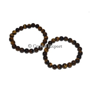 Pulsera de moda artesanal con diseño de cuentas con piedras preciosas Ojo de tigre - Product Image 1