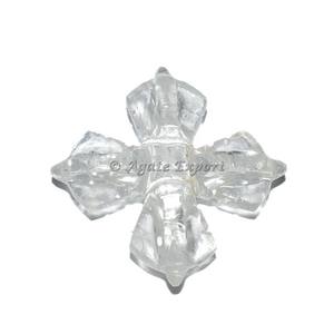 Quartz cristal blanc naturel Bajara Agate pierre précieuse en vrac 8mm hauteur traité thermiquement changement de couleur pierre semi-précieuse exportateur - Product Image 1