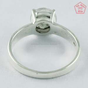 Gran oferta, anillo de Plata de Ley 925, piedra preciosa de Luna arcoíris, joyería de boda india hecha a mano para mujer - Product Image 4